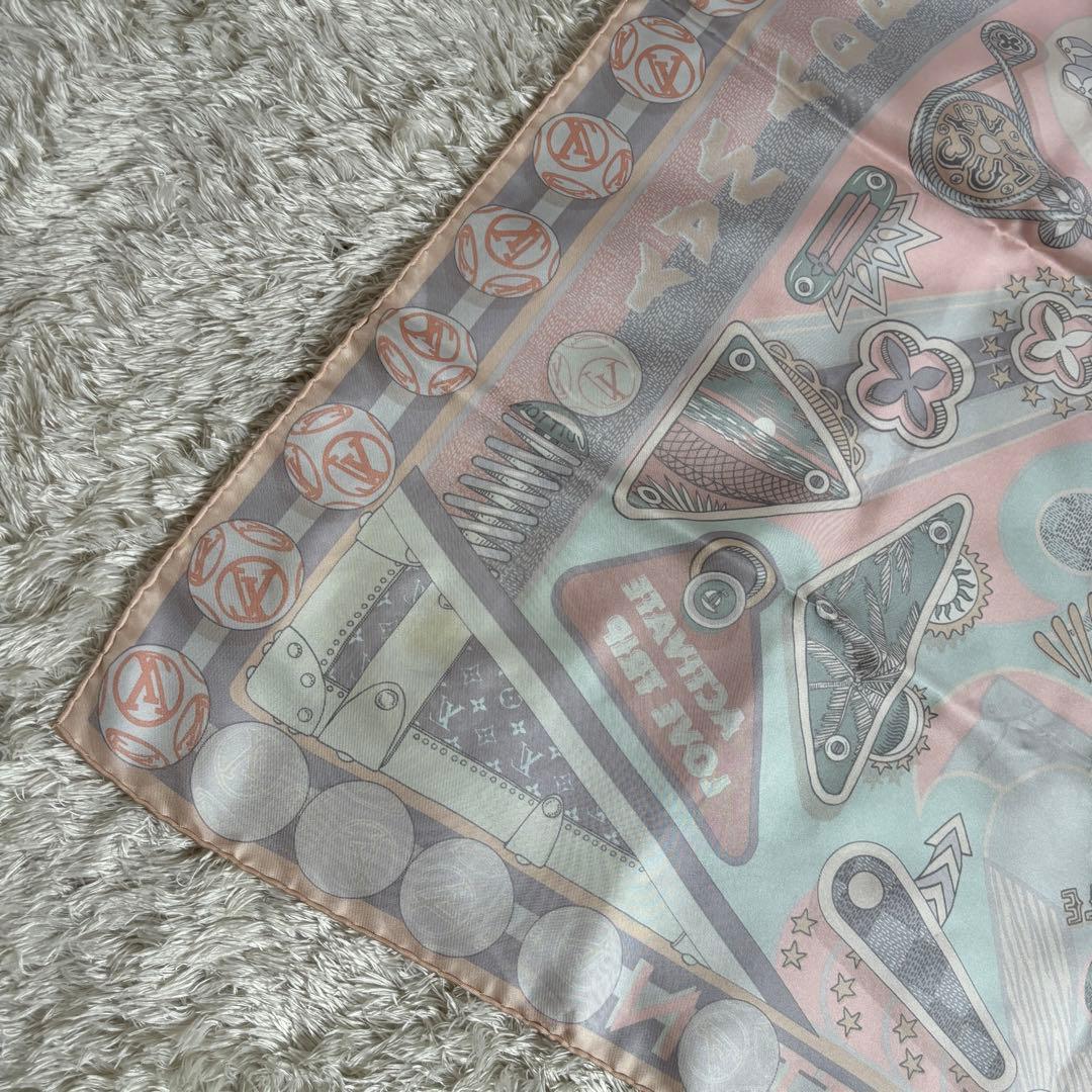美品✨LOUIS VUITTON アーケードゲーム　スカーフ　カレ90