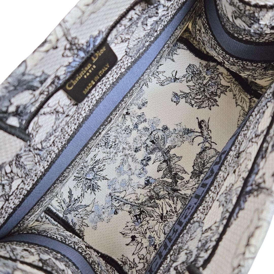 【ほぼ未使用】ディオール ブックトート スモール トートバッグ 青【希少】