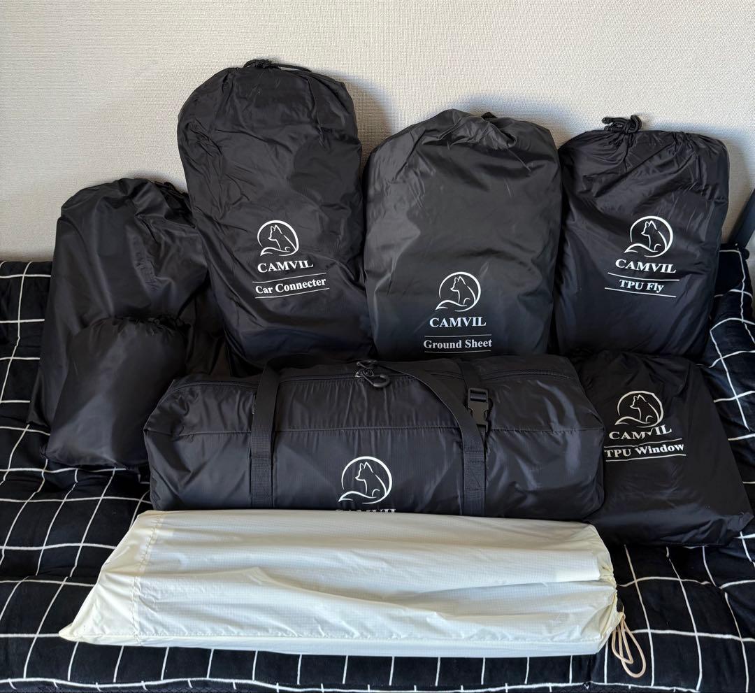 CAMVIL タートルドーム ブラック フルセット+専用カーペット