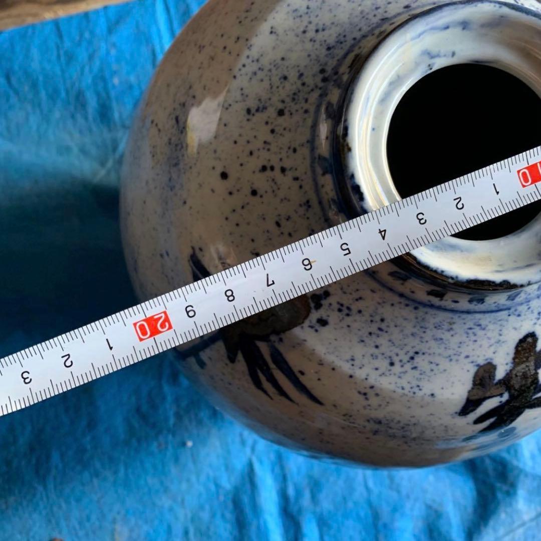 骨董品　花瓶　二代古青　内福の器