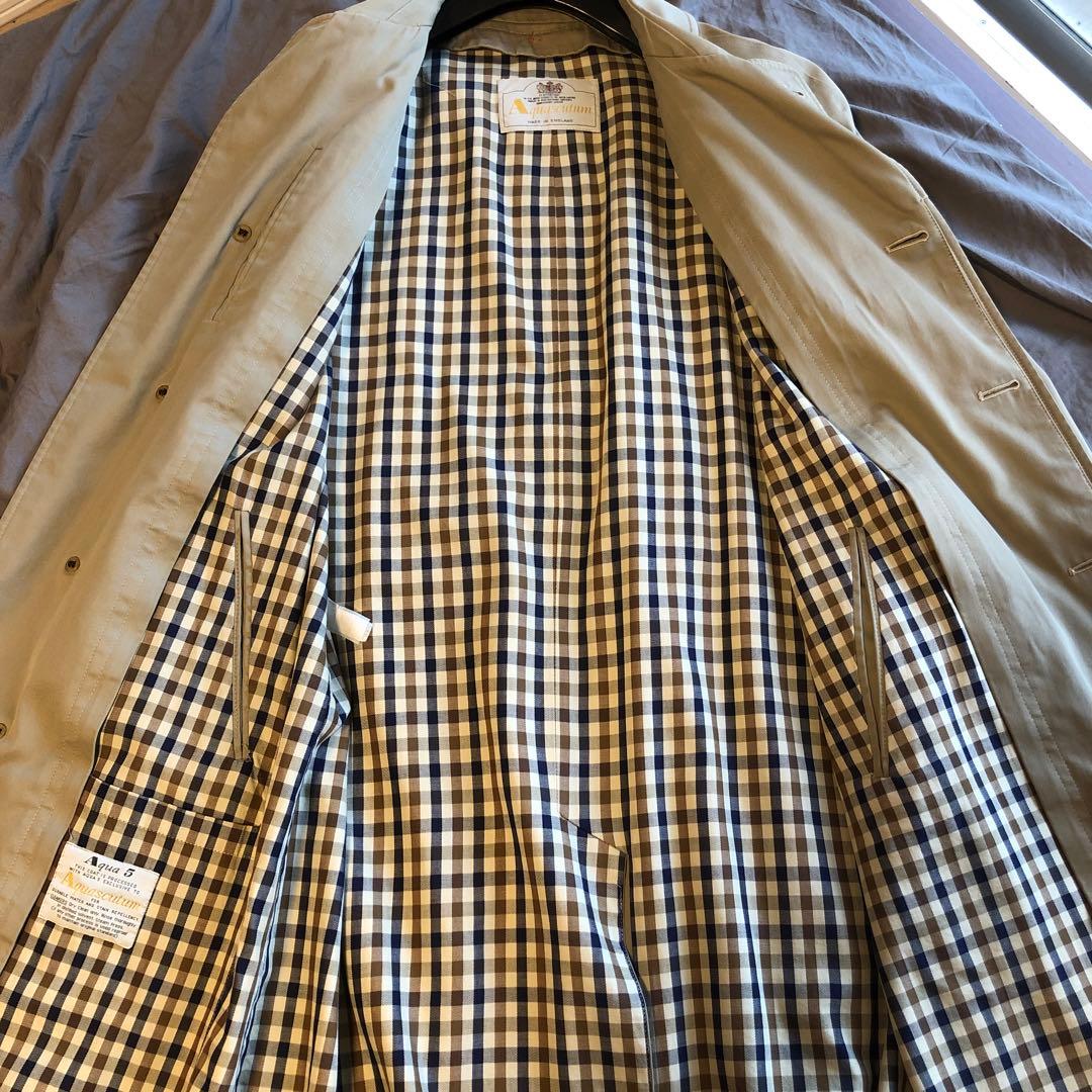 AQUASCUTUMアクアスキュータム'70'80ヴィンテージステンカラーコート