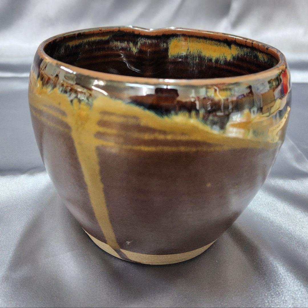 高取作　建水　茶器　煎茶　抹茶　茶道具　昭和レトロ　【新品　未使用品】貴重品