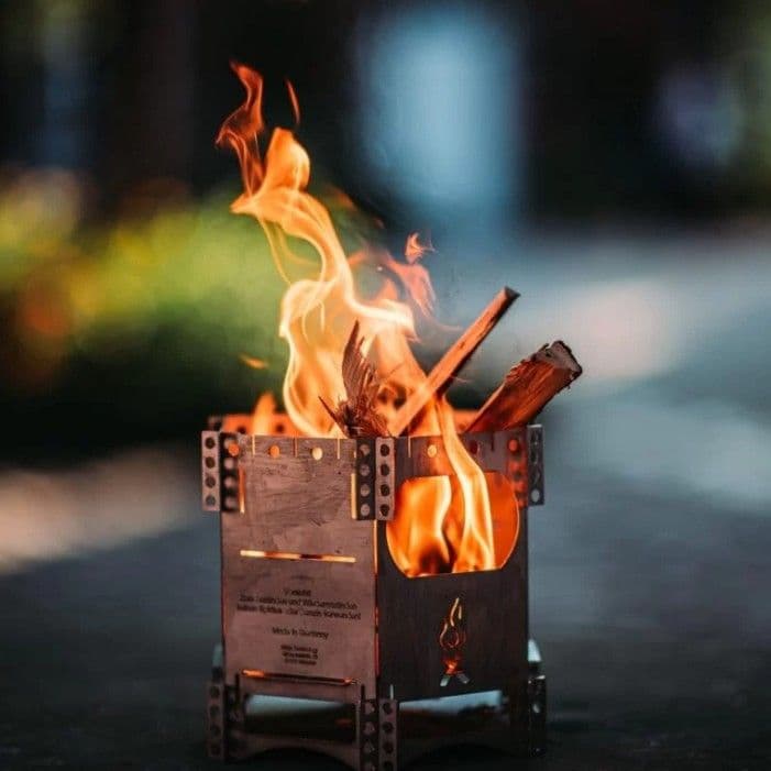 【グリル付属チタン焚き火台】 FlexFire6 Plus 独 Bushbox