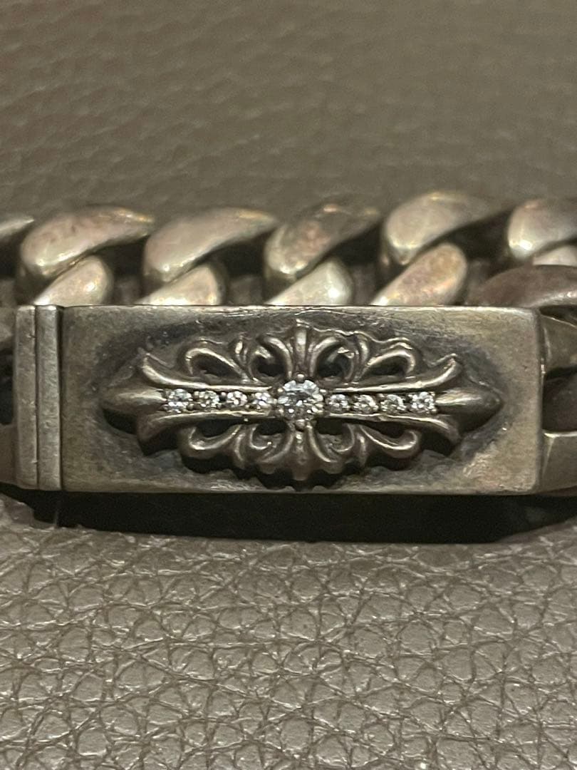 CHROME HEARTS ベイビーIDブレスレット ミニID パヴェ