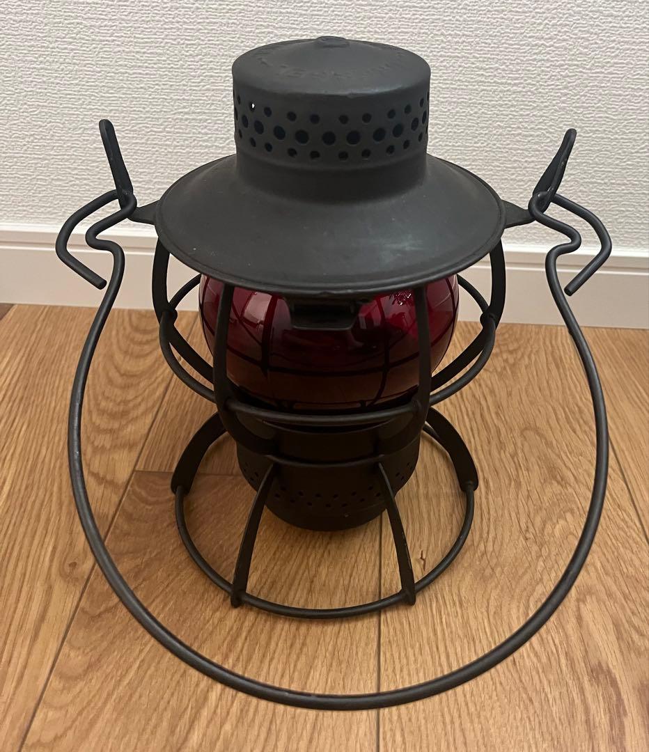 【廃盤】DRESSEL ドレッセル　レイルロードランタン　黒ブラック塗装　赤ホヤ