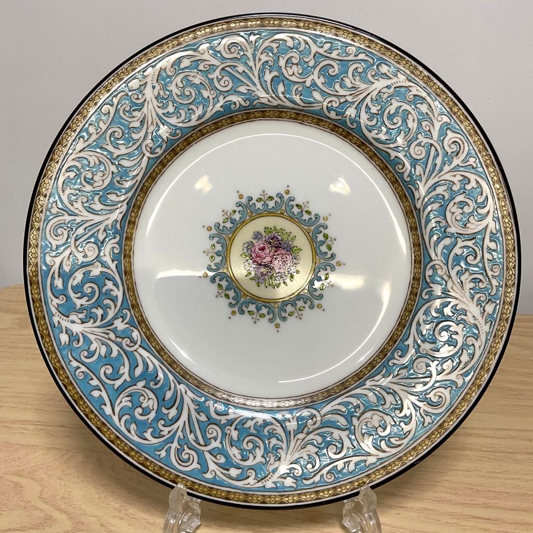 ウェッジウッド Praze ターコイズ トリオ　② 20cmプレート