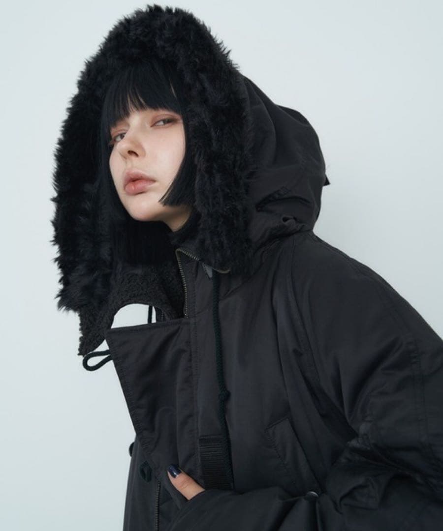 AIVER N-3フライトコート ブラックSサイズ