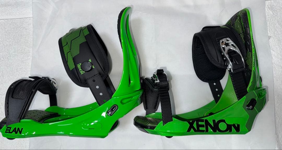 未使用 ELAN スノーボード バインディング XENON S/M グリーン