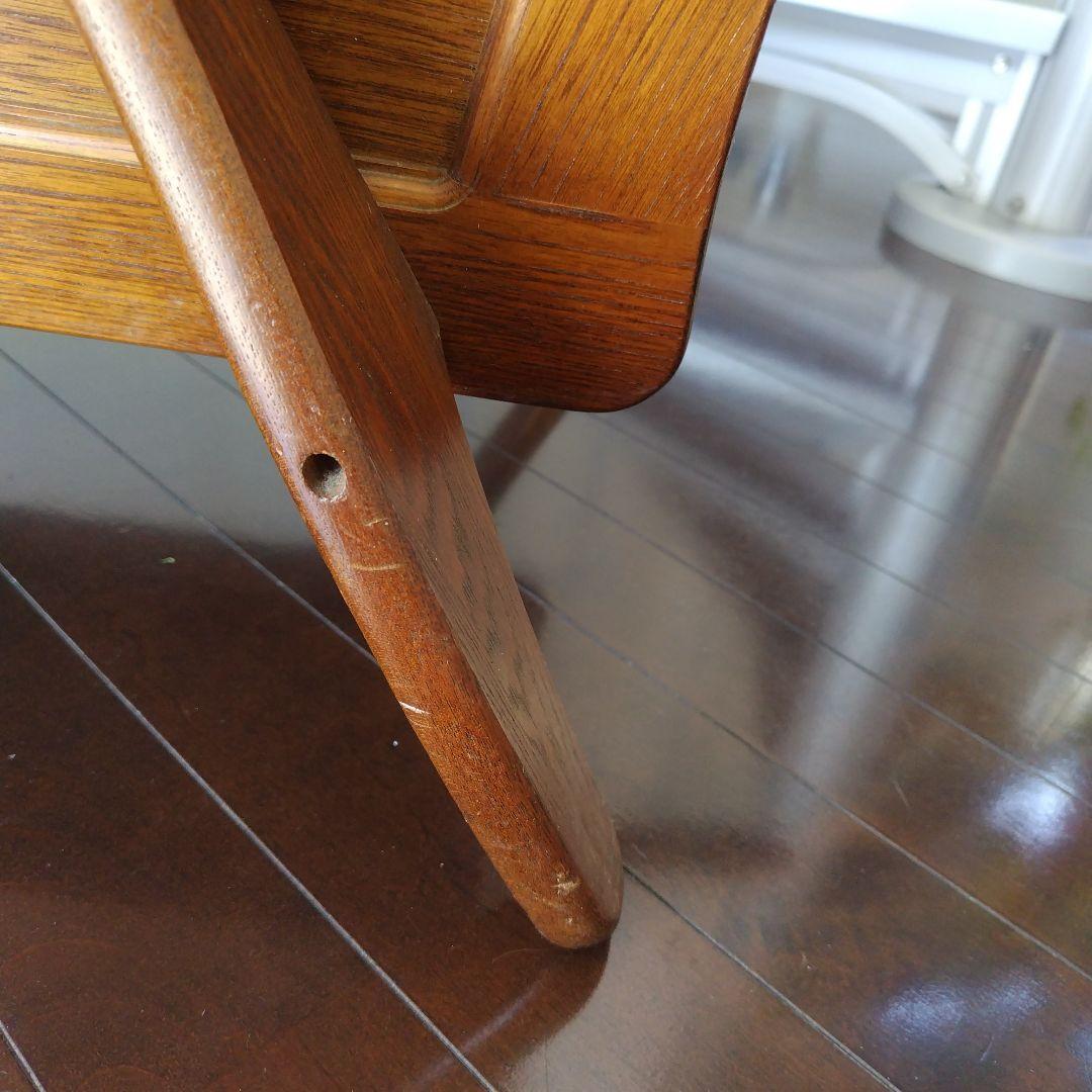 【レア】オールドカリモク レトロ 天然木 手押し車 一輪車 大型