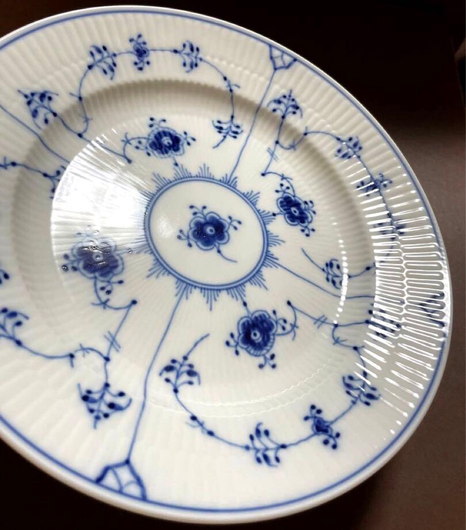 専用◇ロイヤルコペンハーゲンブルーフルーテッドプレインプレートペア23.5c未使