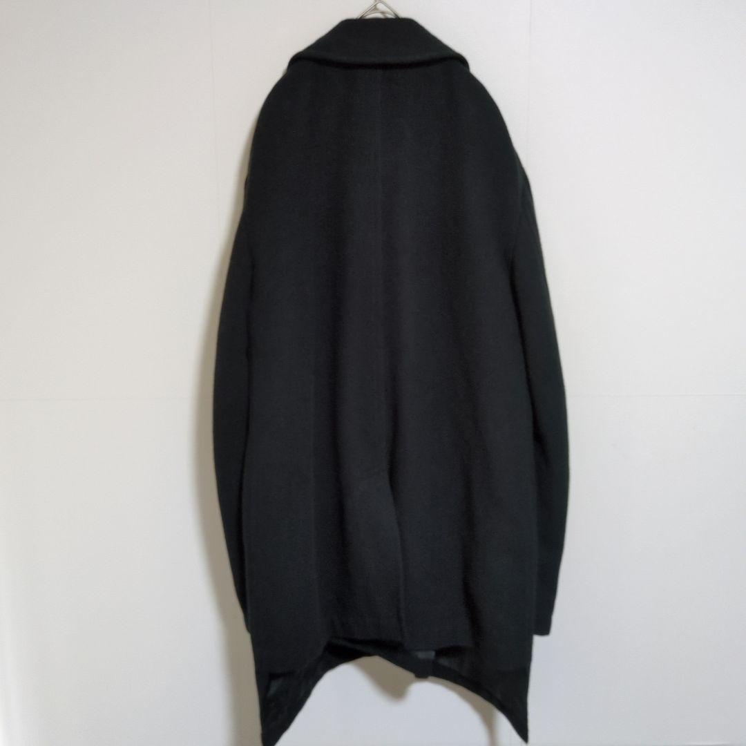 コムデギャルソンオムプリュス　ロングコート　AD2015　ダブル　黒　ねじれ　Ｌ