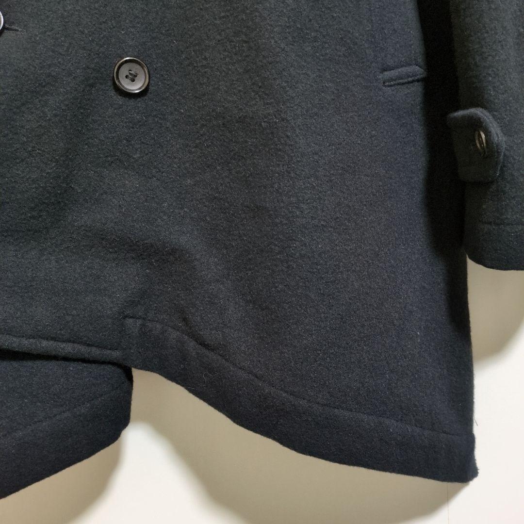 コムデギャルソンオムプリュス　ロングコート　AD2015　ダブル　黒　ねじれ　Ｌ