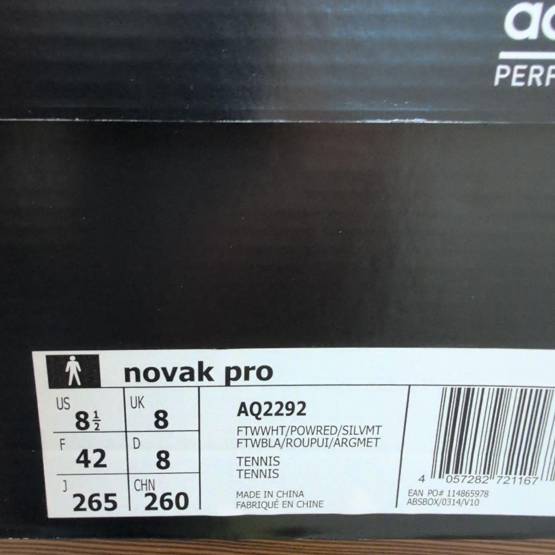 アディダスadidas novak proコラボ テニスシューズ 　26.5cm