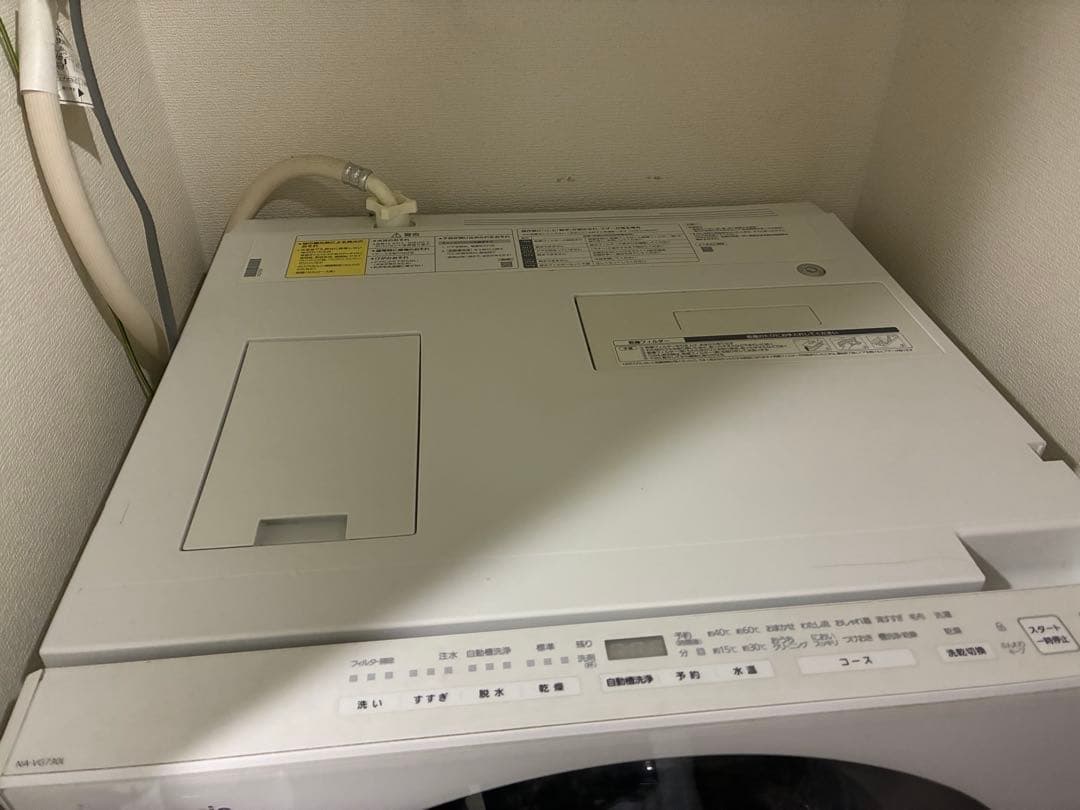【中古】Panasonic ドラム式洗濯機 本体　NC-VG730L-S
