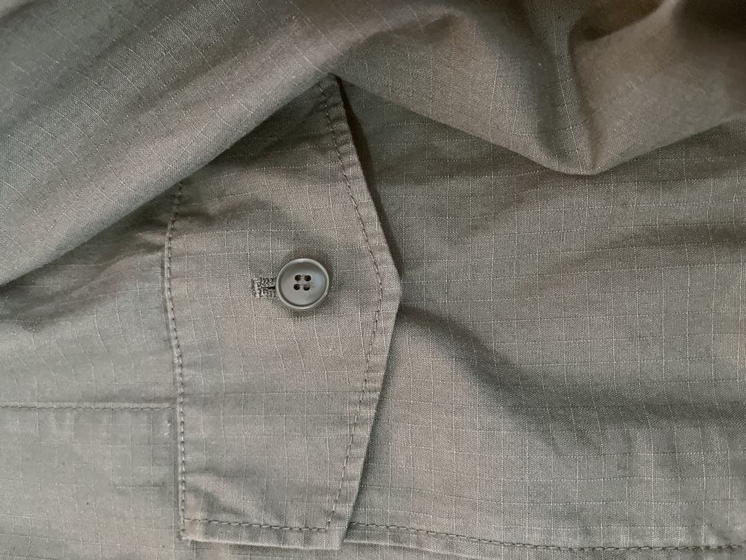 スピック＆スパン　リップストップミリタリーシャツブルゾン　カーキ　ベイクルーズ