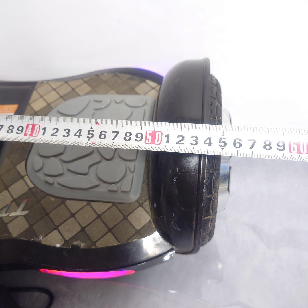 バランススクーター 黒色 紫色LEDライト付き