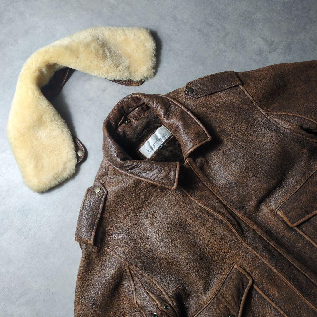 ジャケット・アウター 1990s G-1 A-2 Type Leather Bomber Jacket