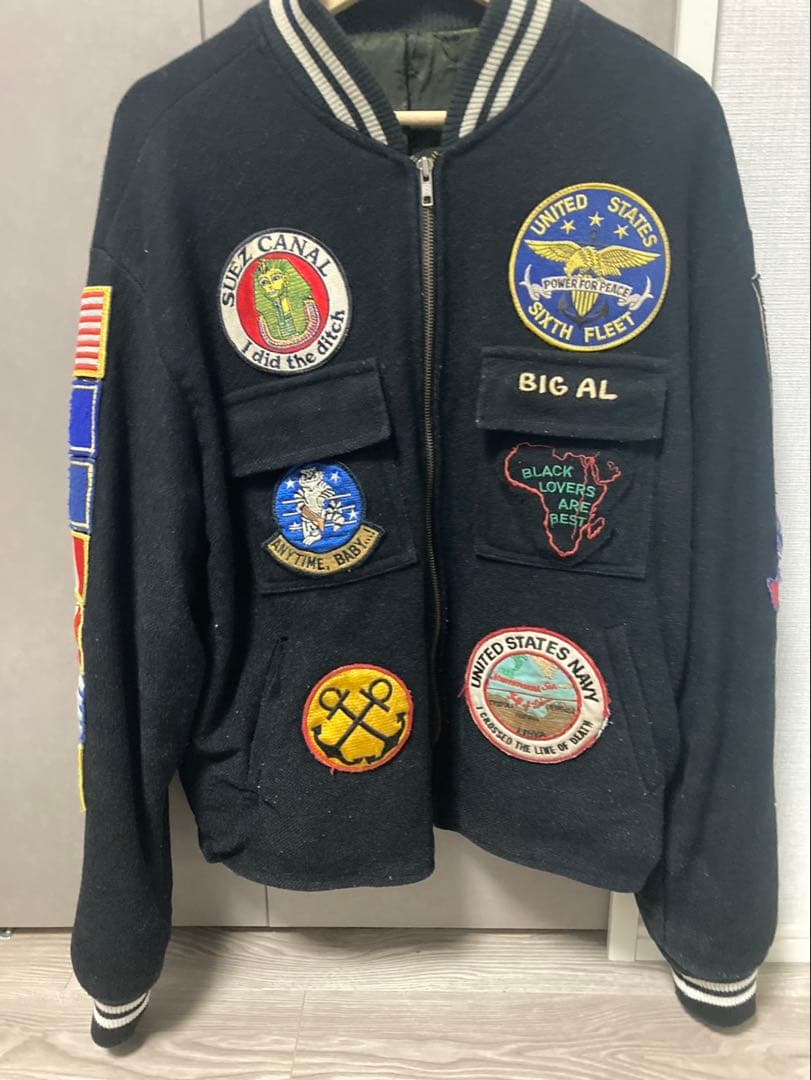 軍関連パッチ付き　90s vintageツアージャケット