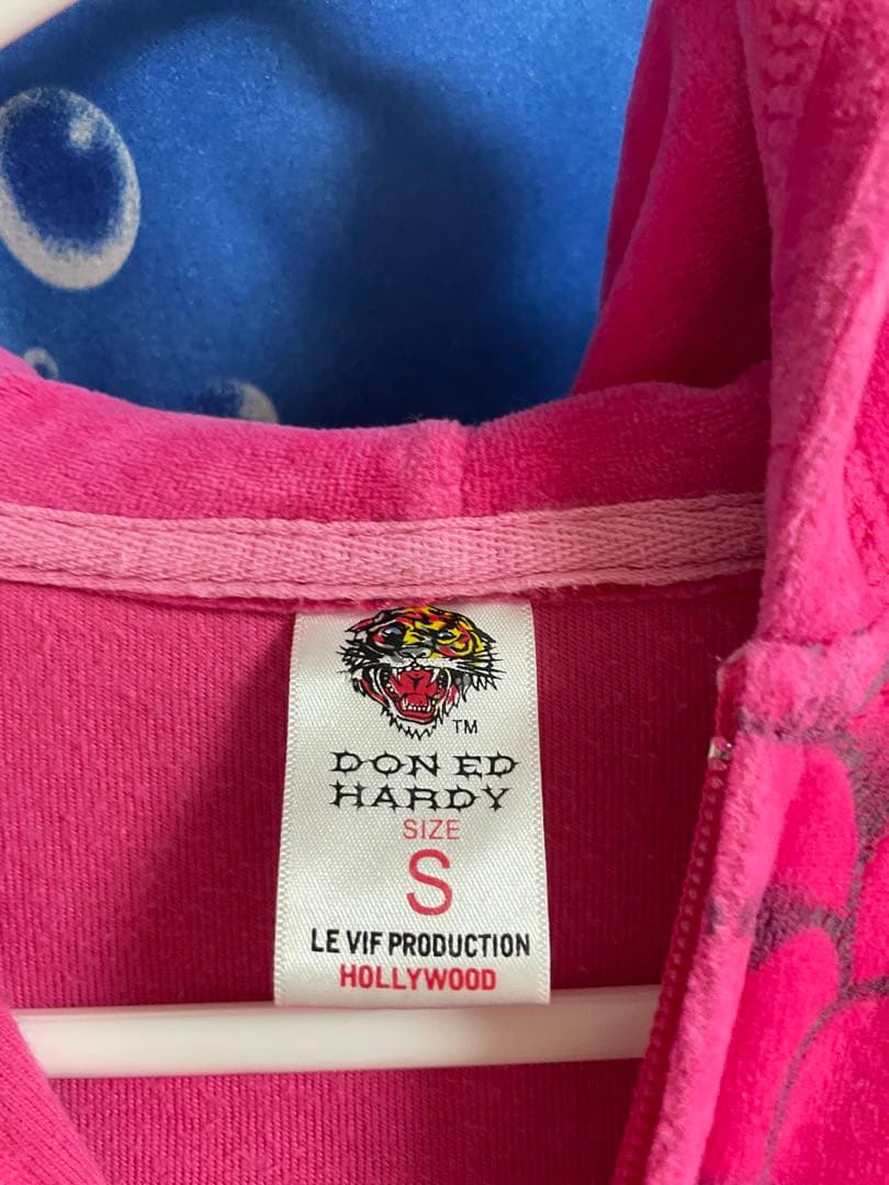 エドハーディー セットアップルームウエア ピンク パーカー