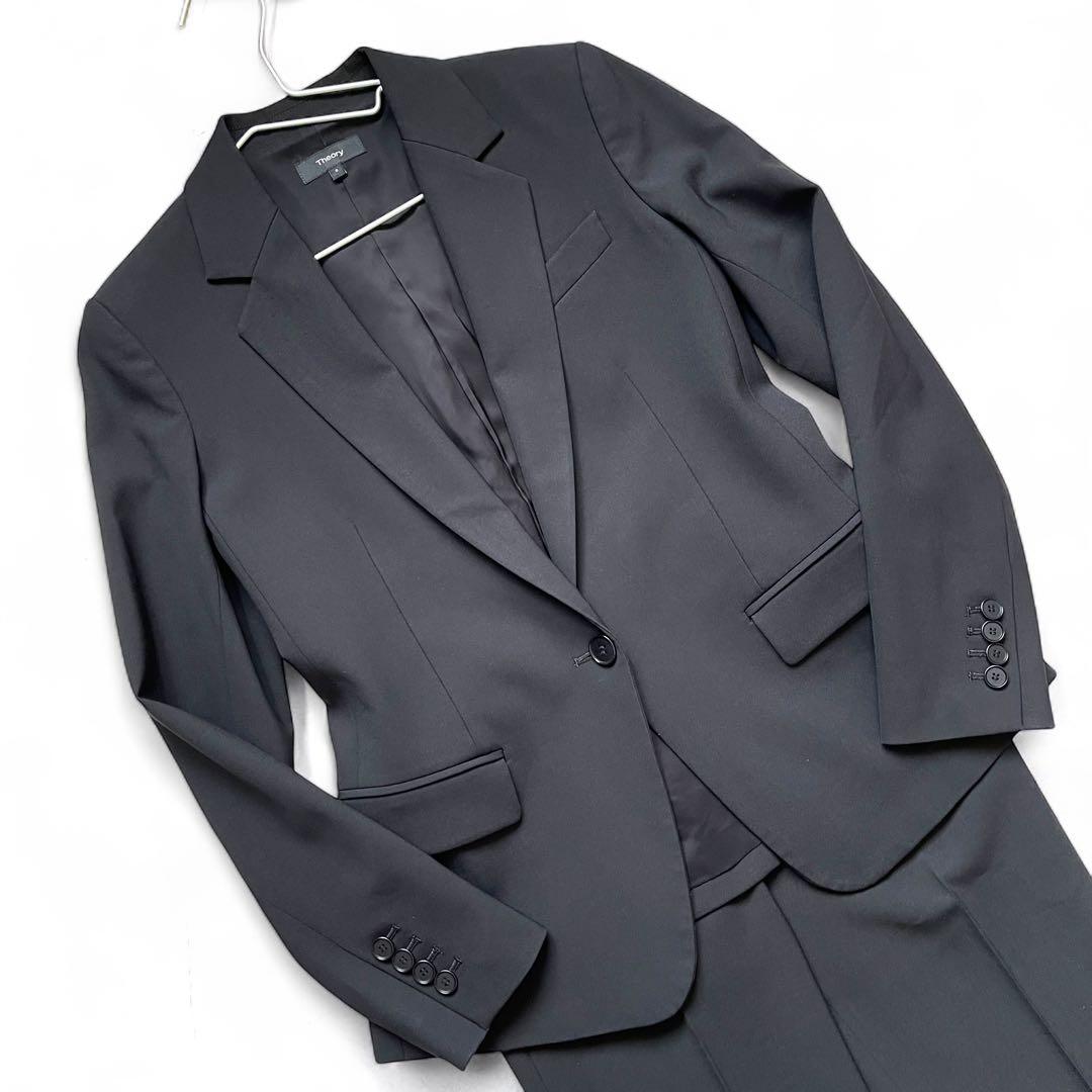 Theory レディース セットアップスーツ ジャケット パンツ 黒 XS