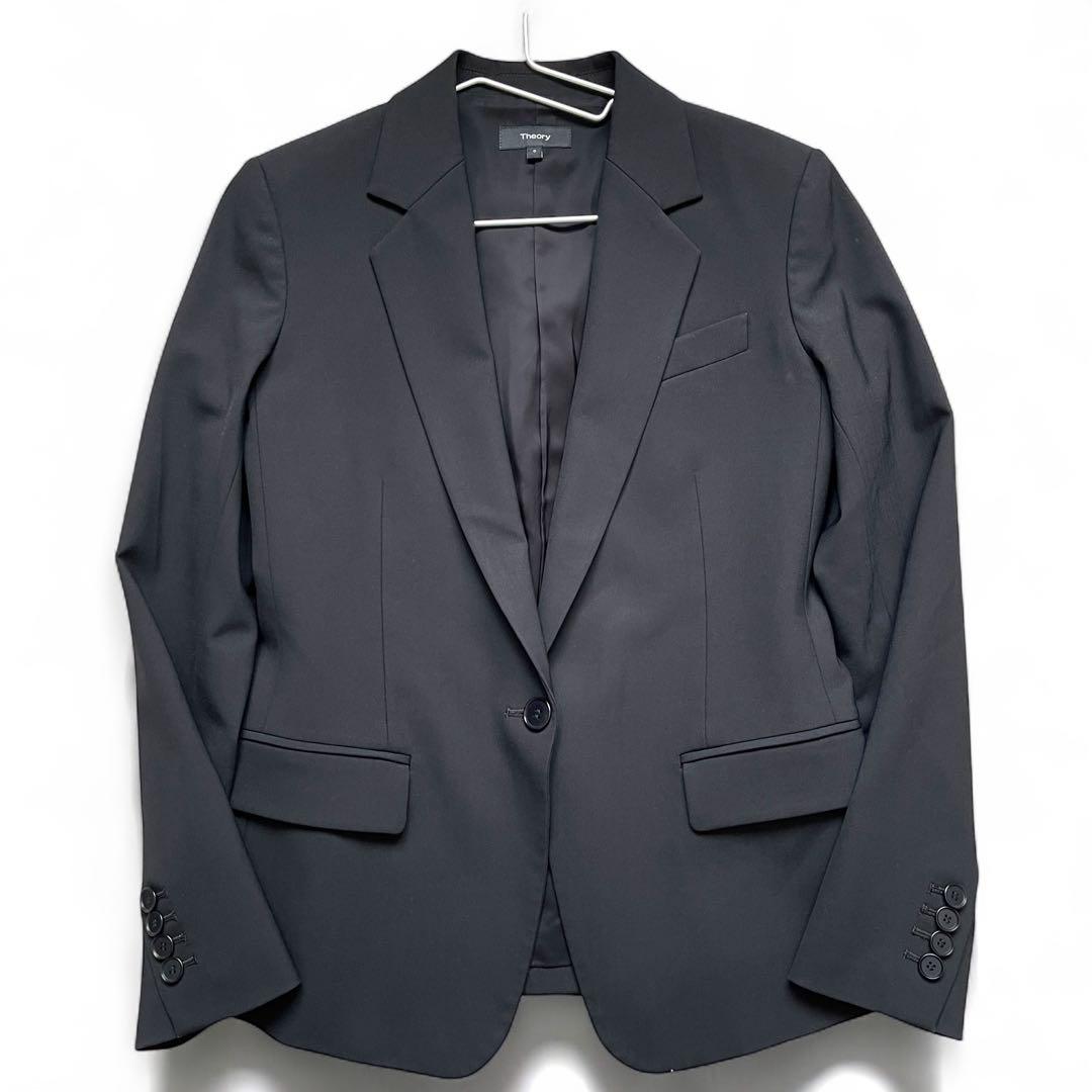 Theory レディース セットアップスーツ ジャケット パンツ 黒 XS