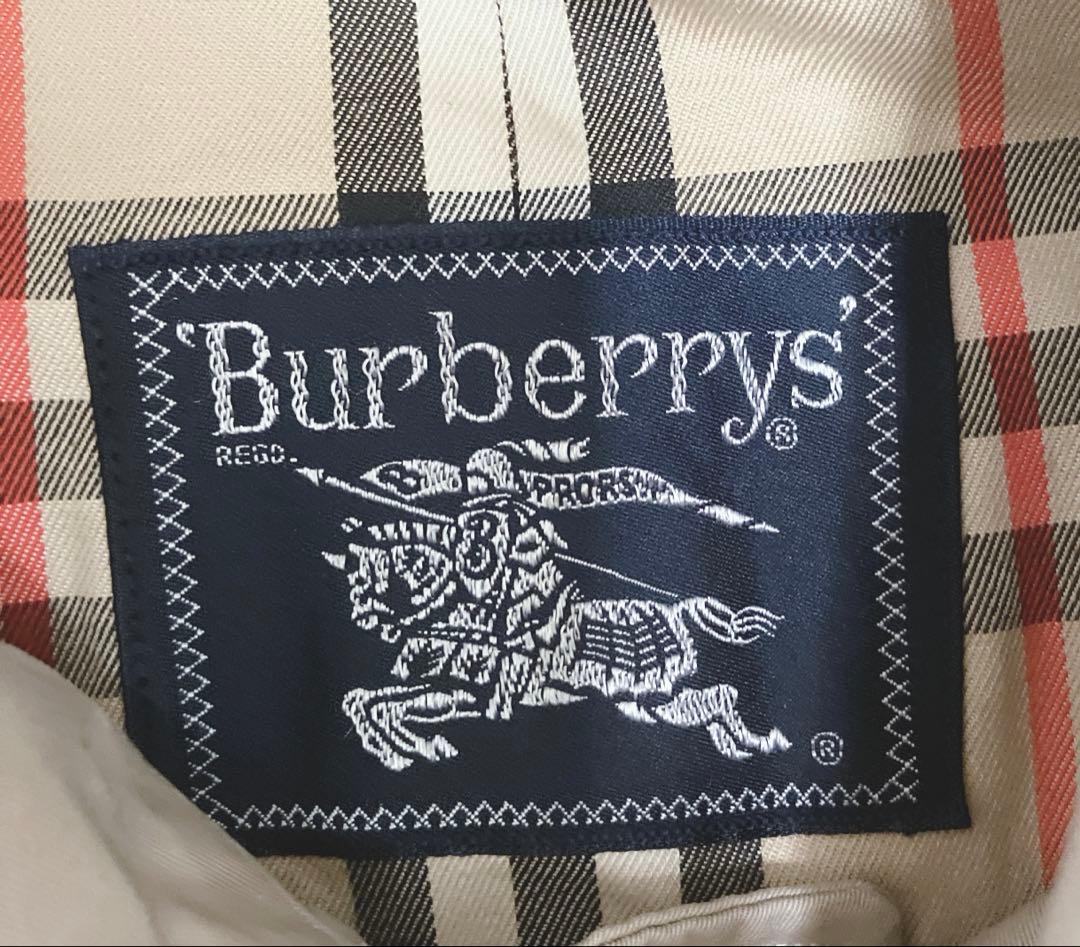 Burberrys バーバリー　ステンカラーコート　ノバチェック　ベージュ玉虫