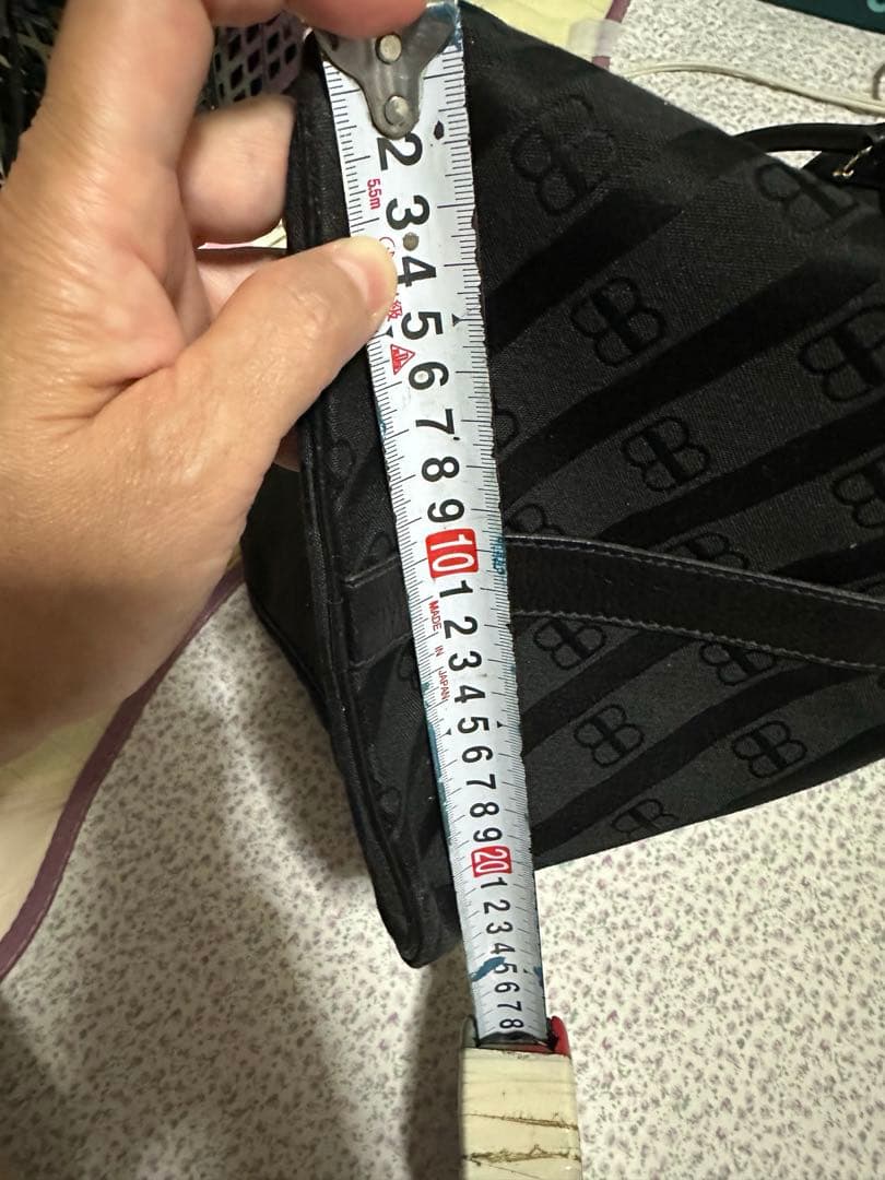 Balenciaga ブラックナイロンボストンバッグ