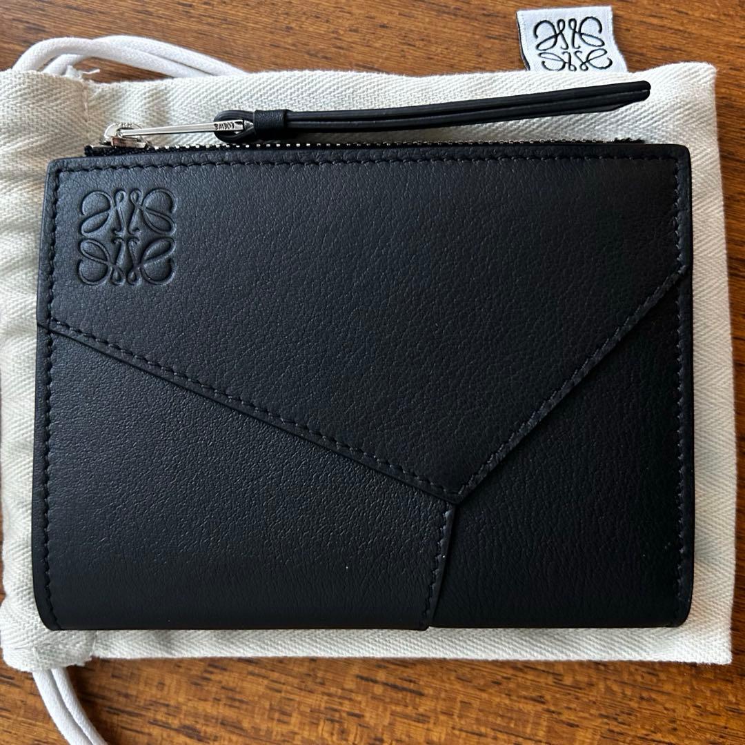 小物 LOEWE : Puzzle Edge Slim Compact Wallet