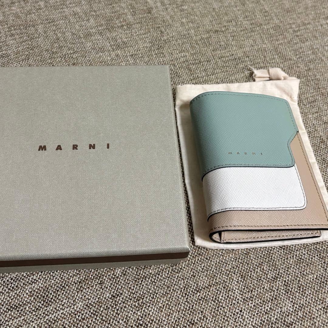 【箱付き】MARNI マルニ / 2つ折り財布 ミニウォレット