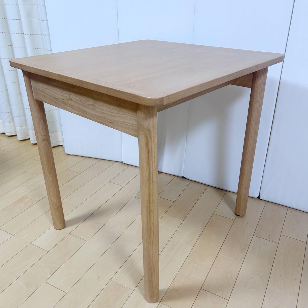 無印良品　正方形　木製テーブル　70×70 天然木　ダイニングテーブル　MUJI