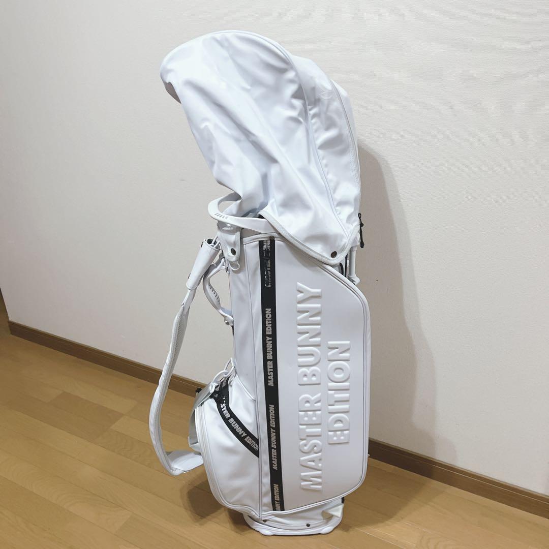 K252 MASTERBUNNY スタンド式キャディバッグ ホワイト