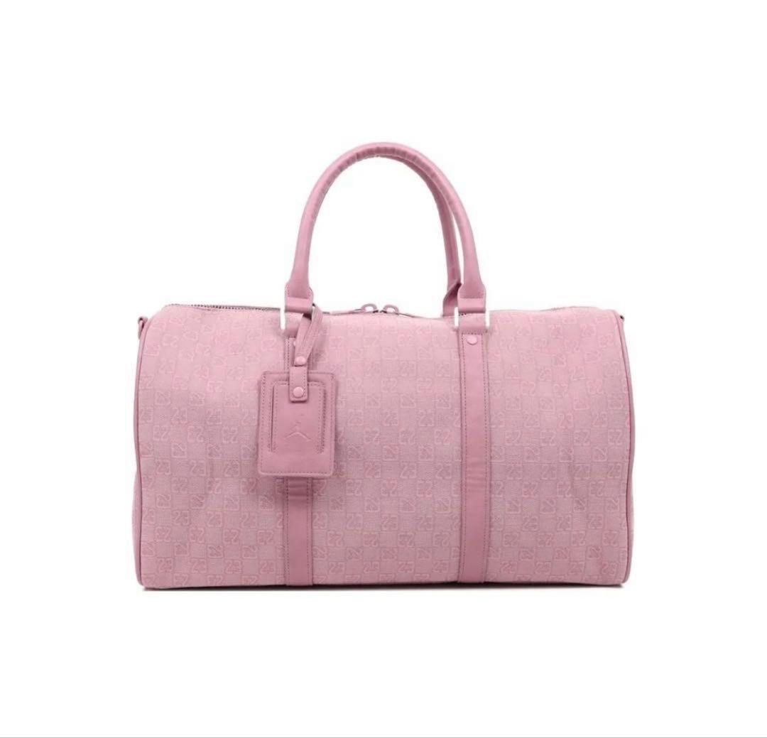 ジョーダン(JORDAN)モノグラム ダッフル バッグ　ボストンバッグ　ピンク