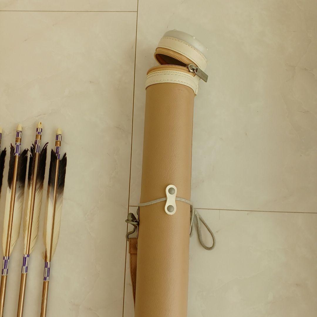 矢 12本セット (EASTONXX75 1913黒と茶) 専用ケース・弦巻付き