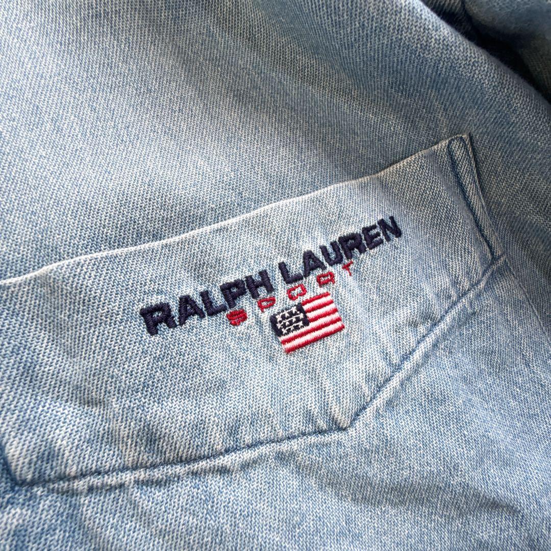 美品 ラルフローレン 90's ビンテージ デニムシャツ オーバーサイズ XL〜