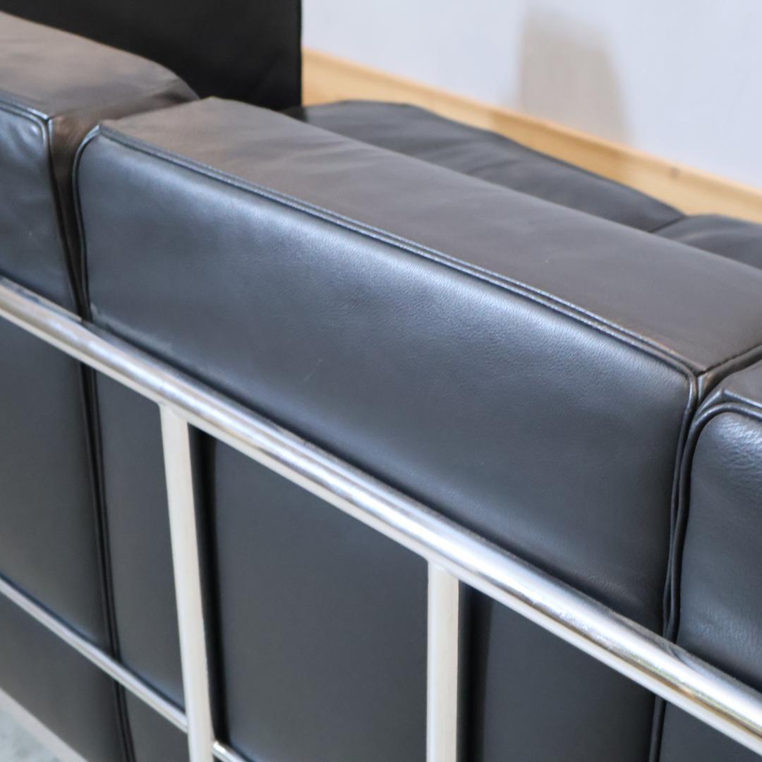 IDC OTSUKA 大塚家具 ル・コルビュジエ LC2 3人掛けソファ 3P