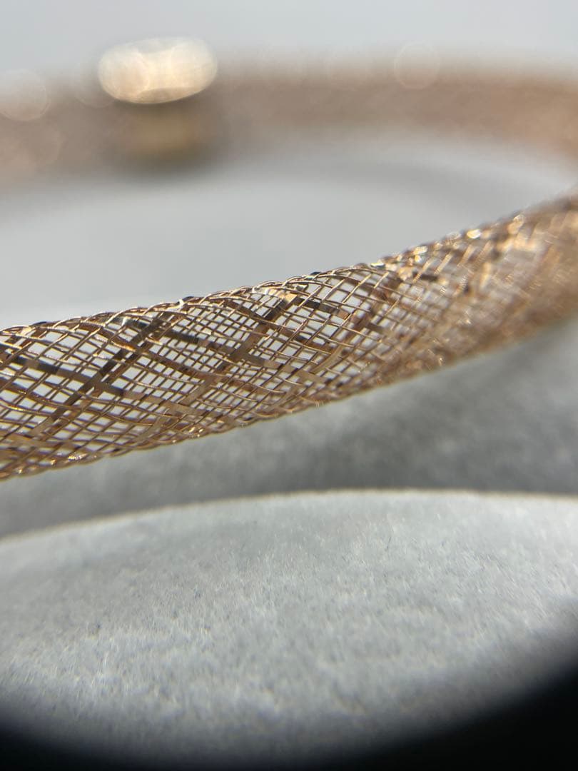 最終交渉可JA75★高級 K18PG メッシュブレスレット 2.56g