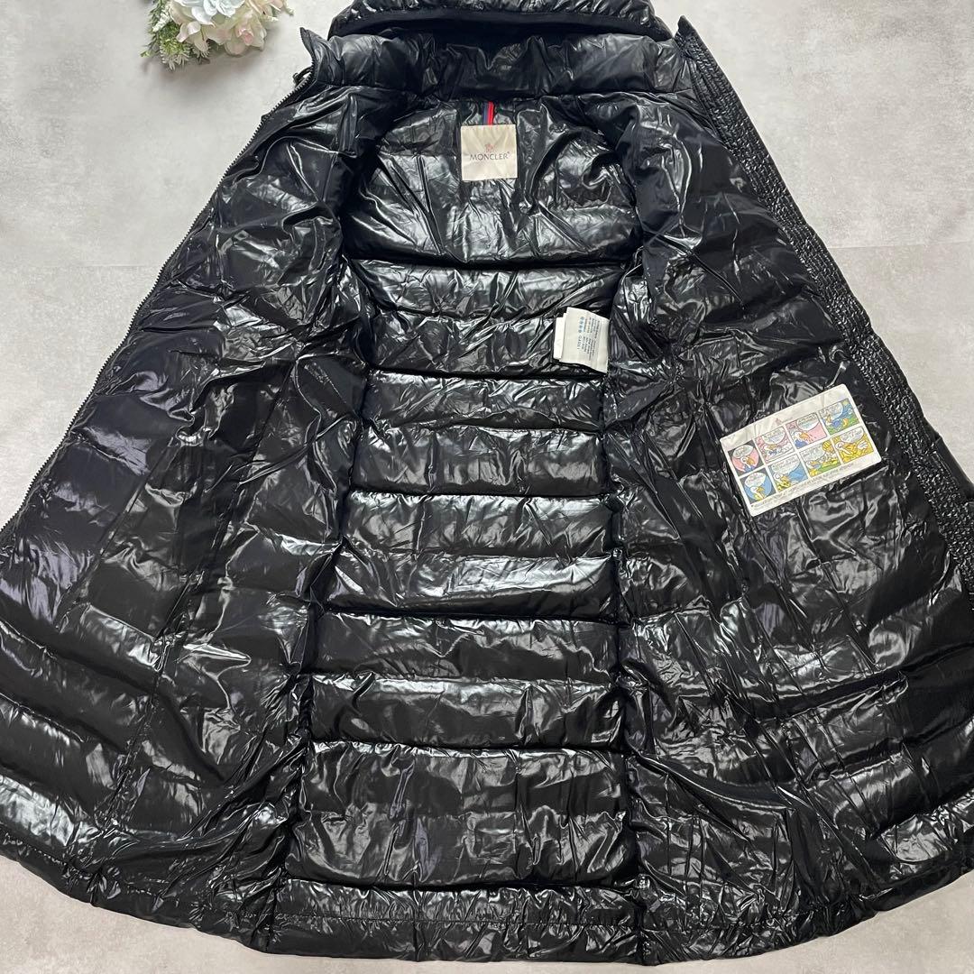 高級感✨モンクレール MOKA モカ ダウンコート 黒 サイズ00 ロゴワッペン