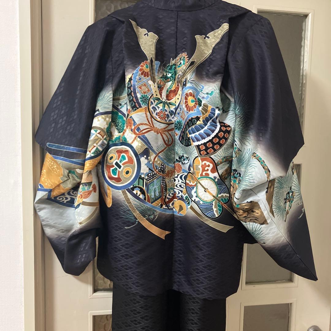 男児　袴　七五三の110cm 五歳児フルセット 5歳 7歳 卒業 卒園 男の子