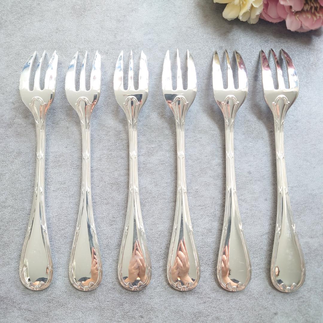 美品 クリストフル リュバン ケーキフォーク 6点