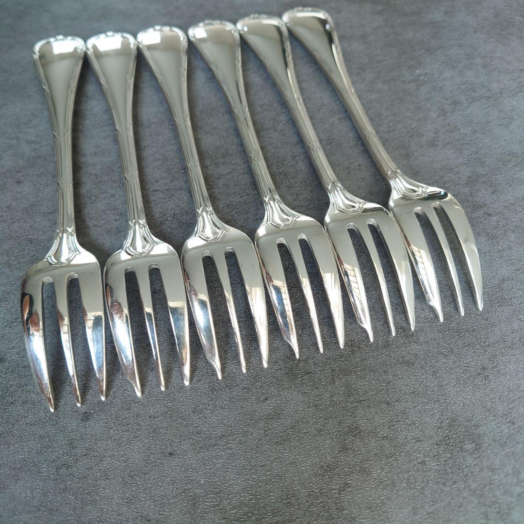 美品 クリストフル リュバン ケーキフォーク 6点