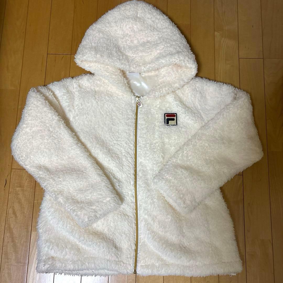 FILA フード付きジャケット Lサイズ ホワイト