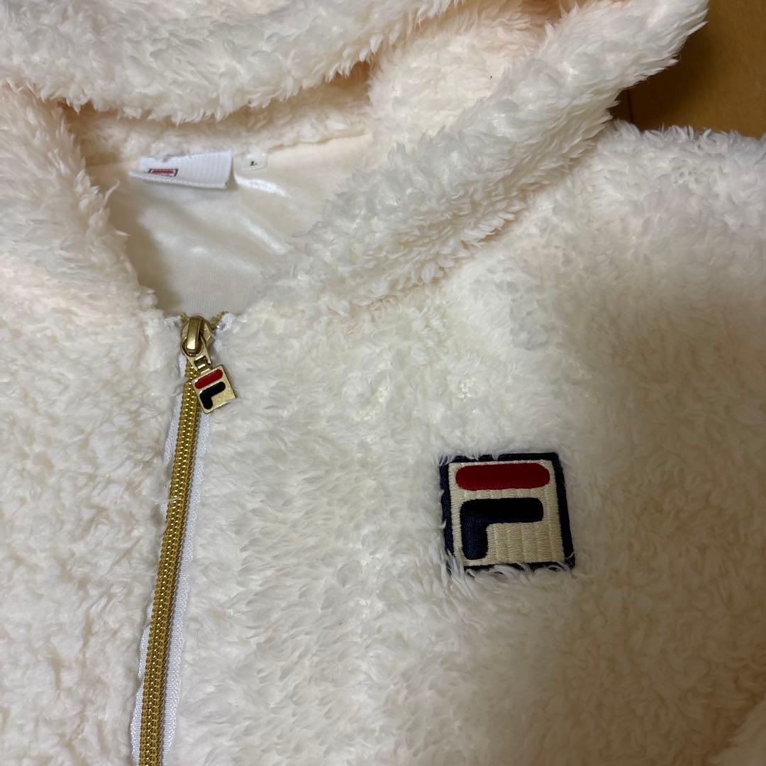FILA フード付きジャケット Lサイズ ホワイト