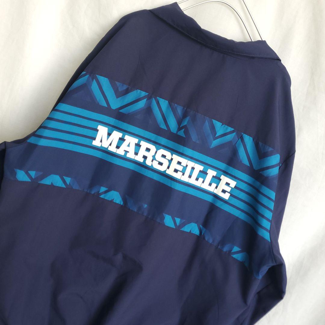 PUMA オリンピック・マルセイユ ナイロンジャケット サッカー ネイビー