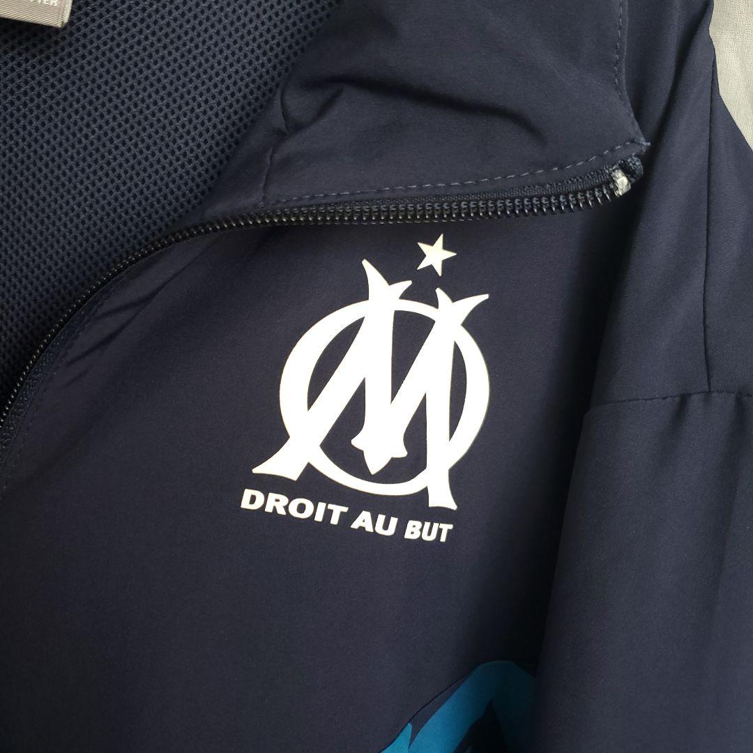 PUMA オリンピック・マルセイユ ナイロンジャケット サッカー ネイビー