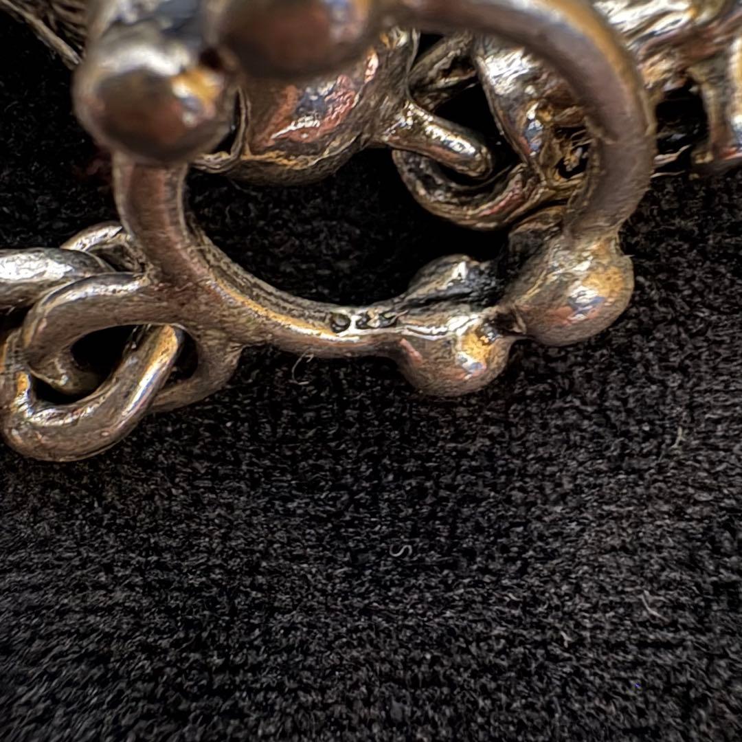 90's シルバー925刻印 スカル 8pcs ブレスレット