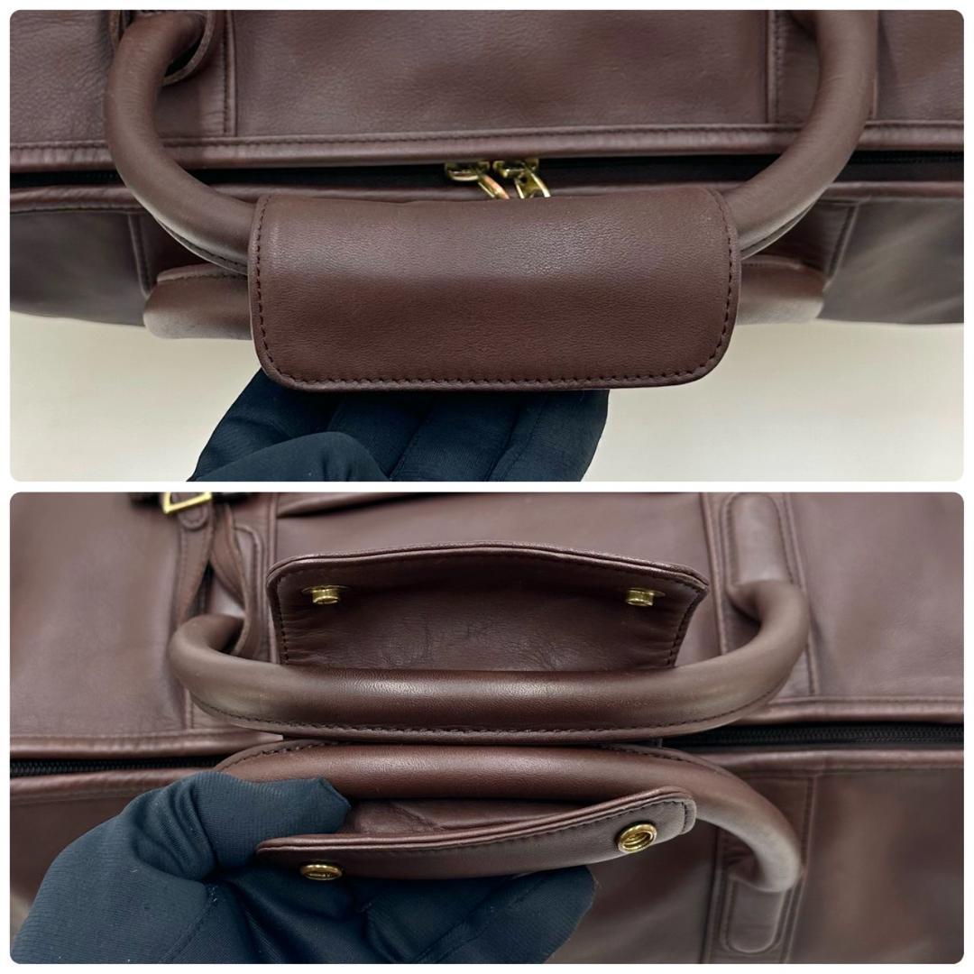COACH オールドコーチ 2way ボストンバッグ 旅行用バッグ 男女兼用 茶
