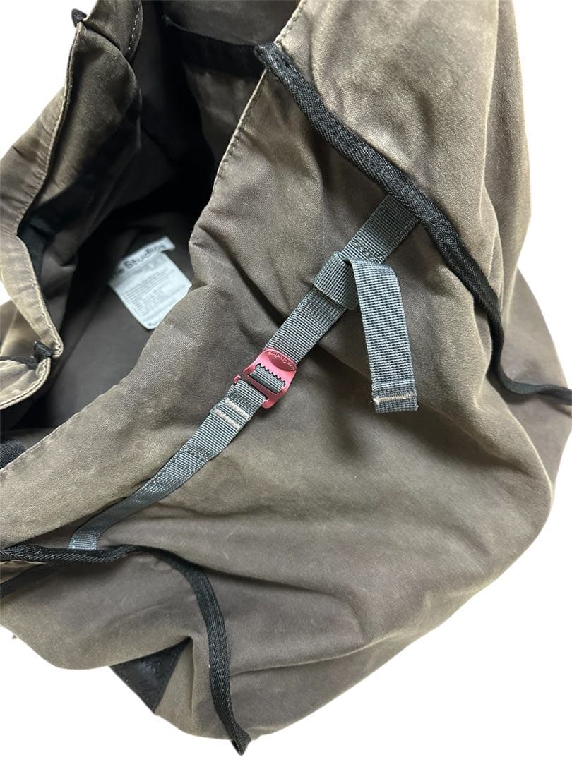 Acne studios グレー　ワックスキャンバス　トートバッグ