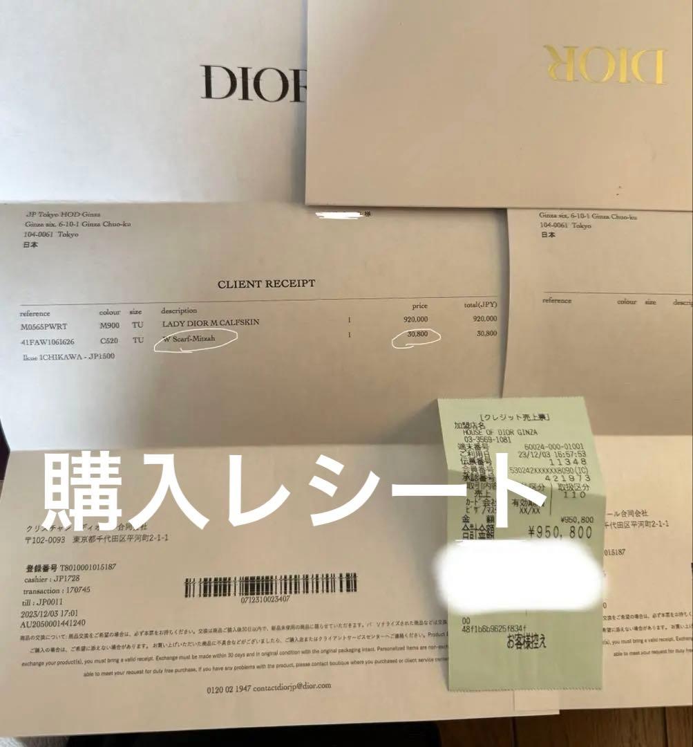 Christian Diorホリデー蝶々2023ミッツァ専用ケース付きレシート◯