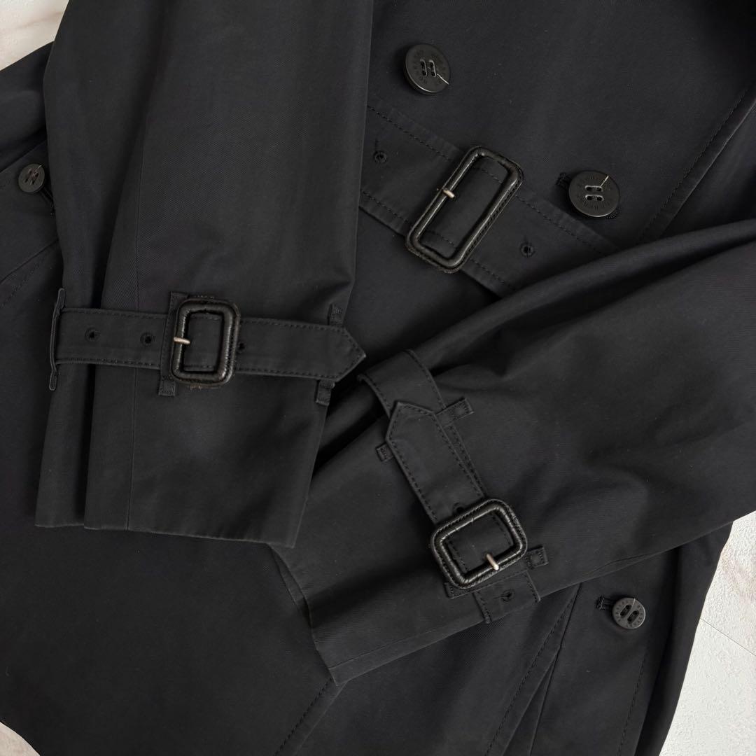 人気◆バーバリーロンドン ベルト付 トレンチコート ショート丈 9号 M