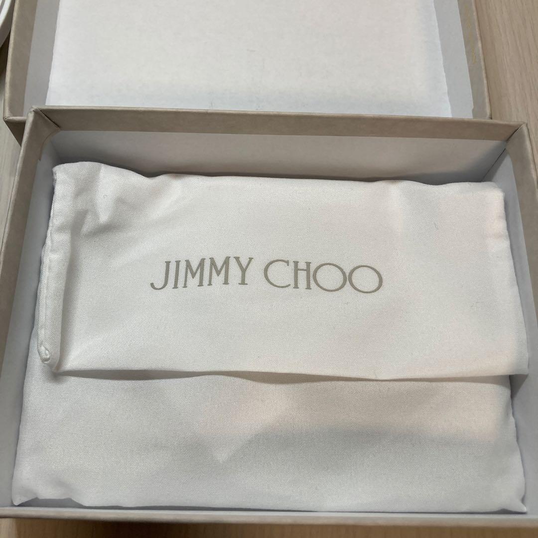 ジミーチュウ　折り財布　ネイビー